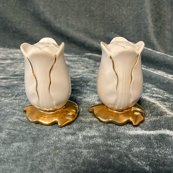 VTG Lefton Rose Salt and Pepper Shakers 4168 - Picture 1 of 4
